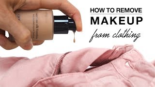 Hack  How To Remove Makeup From Clothes  Shonagh Scott [upl. by Ztnaj]