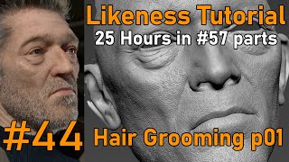 Likeness Tutorial PART 44 Hair grooming in Maya with Xgen interactive Part01 [upl. by Ynaittirb217]