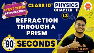 Refraction Through a Prism One Shot in 90 Seconds  NCERT Class 10 Science Chapter11  CBSE 2024 [upl. by Breskin]