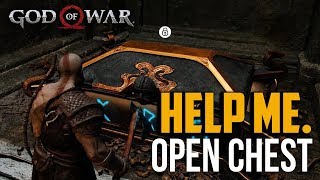 God of War PS4  How to Open First Chest and Solve Puzzle Rune Magic Three Seals [upl. by Narmi577]