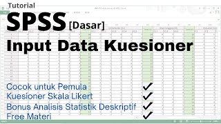 Tutorial MemasukkanInput Data Kuesioner Skala Likert dengan SPSS [upl. by Novart]