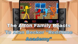 Afton Family Reacts To Alan Becker quotRedstone Academyquot  Gacha Club  AVM Shorts [upl. by Kremer]