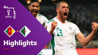 Cameroon v Algeria  FIFA World Cup Qatar 2022 Qualifier  Match Highlights [upl. by Einot]