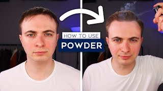 How To Use Hair Powder Men  Hair Powder Tutorial [upl. by Ennairak]