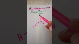 TrickHypophosphorous acid phosphinic acid H3PO2 It is a monobasic acid basicity is 1 shorts [upl. by Tine232]