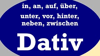 Wo in an auf über unter vor hinter neben zwischen  Wechselpräpositionen mit Dativ [upl. by Yrreg970]