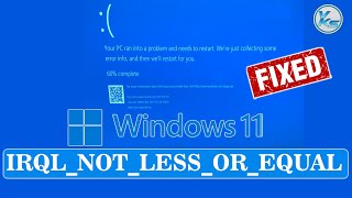 ✅ How To Quickly Fix IRQLNOTLESSOREQUAL in Windows 11 [upl. by Ellevehs445]