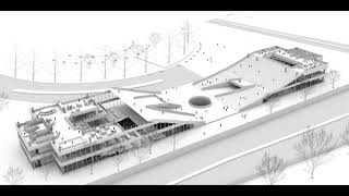 Axonometric Animation of Public Library  Savan Kothadiya [upl. by Belen]