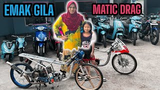 NGERI 🔥 MATIC DRAG EMAK GILA BERES 🩵 emak emakgila [upl. by Ru127]