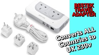 Universal Travel Adaptor 110v to 240v Converter Review [upl. by Annaoi]