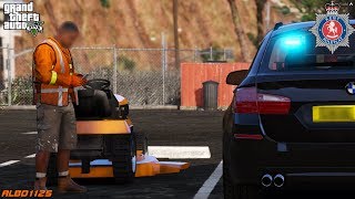 GTA5 Roleplay Police  Highway Lawn Maintenance  Kent RPC [upl. by Leede234]