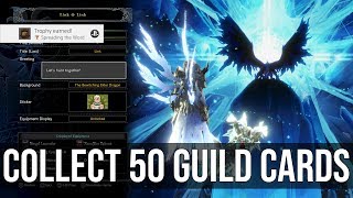 Spreading The Word Trophy Collect Over 50 Guild Cards  Monster Hunter World [upl. by Mihar]