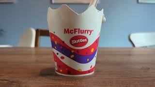 McDonalds Skittles McFlurry Review [upl. by Coulter]