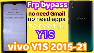 vivo Y1S 201521 frp bypass vivo Y1S Android 10 google bypass vivo Y1S frp new security bypass [upl. by Rubi]