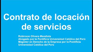 Contrato de locación de servicios [upl. by Nehpets]