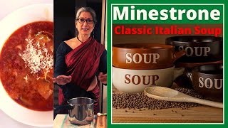 MINESTRONE SOUP  TRADITIONAL ITALIAN SOUP  HEALTHY SOUP RECIPE  BASIC CHICKEN STOCK RECIPE [upl. by Ennoryt]