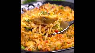 Chicken Schezwan Fried Rice Recipe  Schezwan Fried Rice  Quick Schezwan Fried Rice  shorts [upl. by Anhpad]