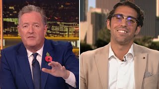 quotWhy Are You LAUGHINGquot  Piers Morgan Rips Into Man Who Tore Down Israeli Hostage Posters [upl. by Eirrem526]