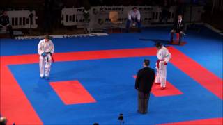 Karate1 PL amp YC Salzburg 2013  KRYVA vs PLANK  Kumite fem 50 FINAL [upl. by Gernhard]