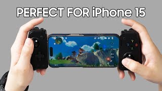 Plugandplay for iPhone 15 EasySMX M10 controller grip review [upl. by Culosio]