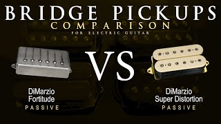 DiMarzio FORTITUDE vs SUPER DISTORTION  Bridge Guitar Pickup Comparison Tone Demo [upl. by Ahse193]