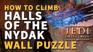 Halls of The Nydak Wall Puzzle Dathomir Star Wars Jedi Fallen Order [upl. by Loomis]