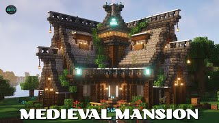 Epic Medieval Fantasy Mansion Build  StepbyStep Minecraft Tutorial [upl. by Adrienne892]