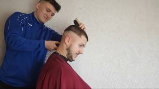 Hair Tutorial 13  Haare  Übergang selber Schneiden Männer  Skin fade  Stream [upl. by Dewar583]