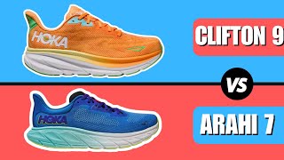 Hoka Arahi 7 vs Hoka Clifton 9  Which One Is Better [upl. by Burnight]