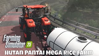 Farming Simulator 25  Hutan Pantai  My Mega Rice Farm Episode 1 [upl. by Atsirc]