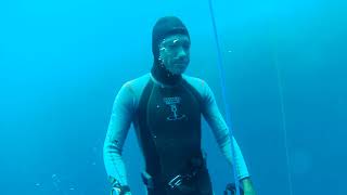 Mask off 10m  SSI Level 1 Beginners Freediving Training Freedive Apnea Panglao Bohol [upl. by Rosemaria]