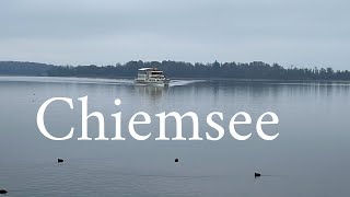 Chiemsee in autumn  by boat PrienHerreninsel [upl. by Aicatsan]