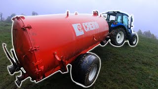 Farmers POV  Spreading Liquid Cow Manure  New Holland T475 Creina 5000L [upl. by Zelazny]