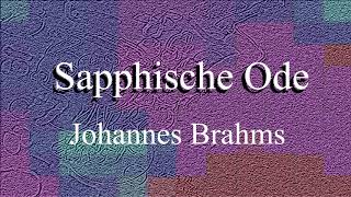 Sapphische Ode by Johannes Brahms  Piano accompaniment in D major [upl. by Oriane]