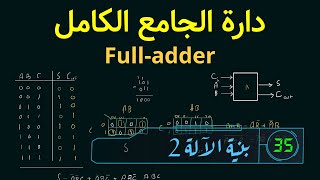 Additionneur complet  full adder دارة الجامع الكامل [upl. by Ghassan]