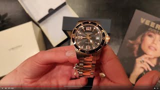 Unboxing Longines HydroConquest Rose L33403587 [upl. by Htessil109]