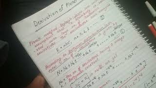 Derivation of Plancks radiation law aktu engineering physics Btech bsc planck Btech 1st year [upl. by Yllitnahc738]