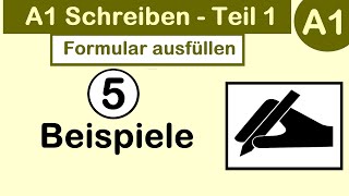 A1 Schreiben  Teil 1  Formular ausfüllen  Filling a Form  Desi Learn German [upl. by Tonye]