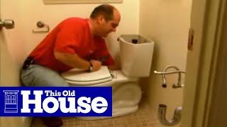 How to Install a New Toilet Flange  Ask This Old House [upl. by Raasch]