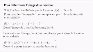 Niveau 3ème  Fonction et formule [upl. by Ahsini]