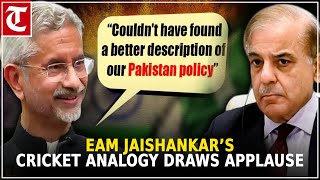 From traditional to openchested position… EAM Jaishankar’s cricket analogy draws applause [upl. by Ecirrehs39]