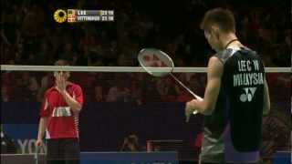 R16  MS  Lee CW vs H Vittinghus  2012 All England [upl. by Herve4]