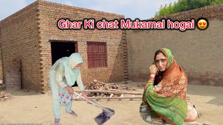 Ghar Ki Chat Mukamal Hogai Alia Vlogs [upl. by Farlie590]