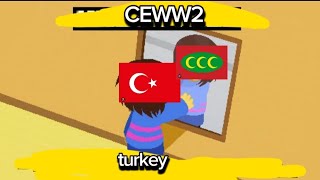 turkey reforms the ottoman empire in CEWW2conquer europe ww2 robloxoutdated remake is out [upl. by Eilliw]