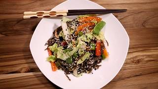 Food Cravings  How To Make Korean Soba Noodle SaladSoba Noodle Salad DIY 🇰🇵 🇰🇷 chefnickostyle [upl. by Yecram]