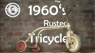 RUSTY Tricycle Restoration 60s German quotPUKYquotBrand Tricycle [upl. by Benioff345]