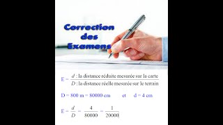 Correction des examens TP géologie générale  Cartographie [upl. by Stuppy]