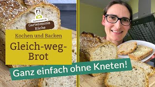 GleichwegBrot Das beste Brot das du je gegessen hast Ohne kneten Brot mit Hefe selber backen [upl. by Arakaj176]