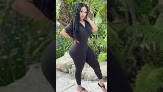 Miss Caribbean  Plus Size Curvy Glamour Model  Bio shorts [upl. by Alphonse979]