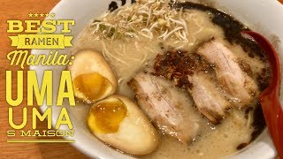 Best Ramen Manila Uma Uma Ramen SM Mall of Asia Hakata Style Tonkotsu Ramen Fukuoka [upl. by Aicyla]